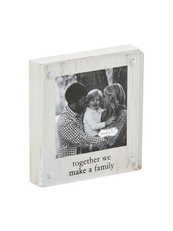 Together We Make A Family-Wood Frame Block