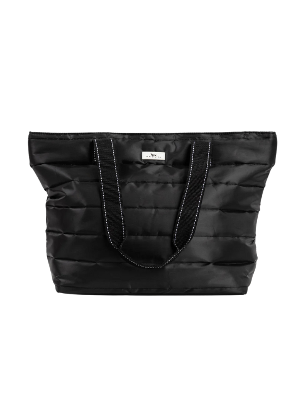 Black Puffer Layover Tote Bag by Scout