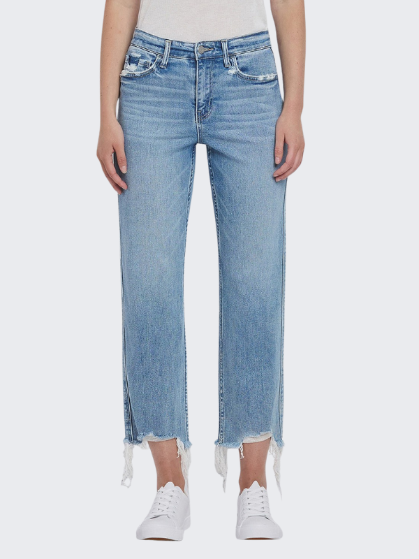 High Rise Regular Straight Jeans