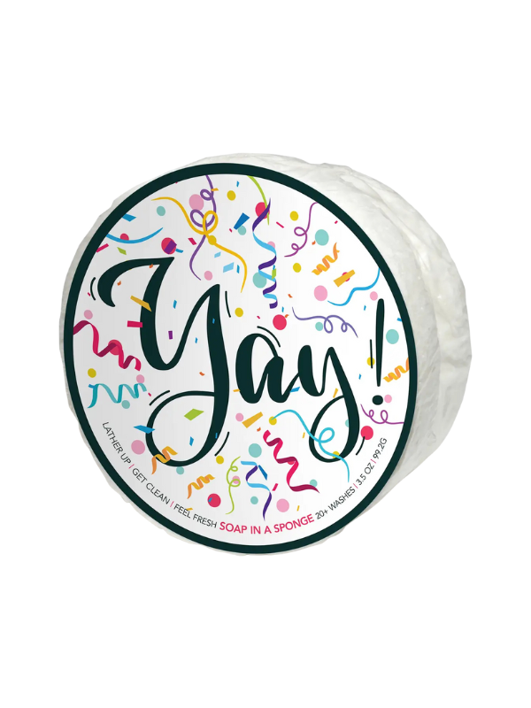 Caren Yay Round Soap in a Sponge