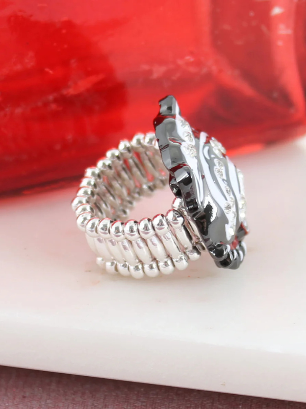 Georgia Bulldogs Crystal Logo Stretch Ring