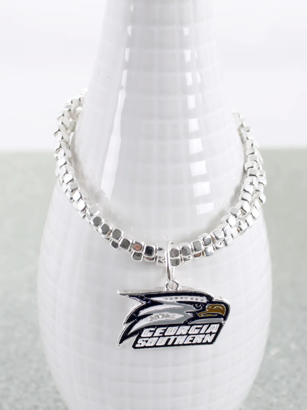 Georgia Southern Crystal Logo Stretch Bracelet