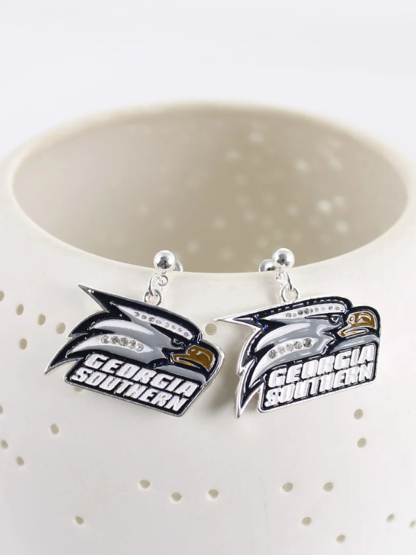 Georgia Southern Crystal Logo Earrings
