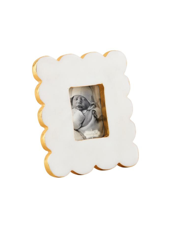 Rectangle Scallop Marble Frame