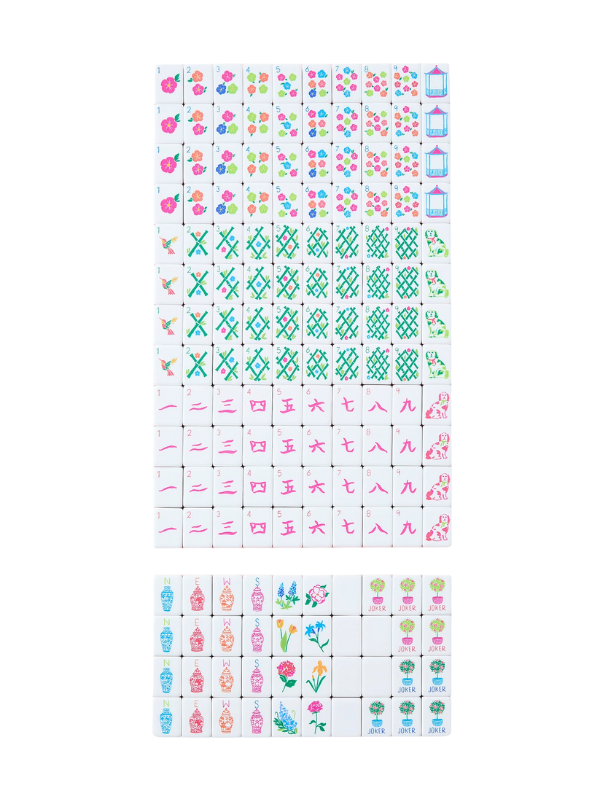 Sunset Mahjong Tiles