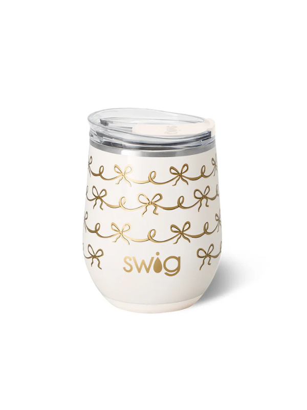 Pretty In Pearl Stemless 12oz Wine Glass by Swig