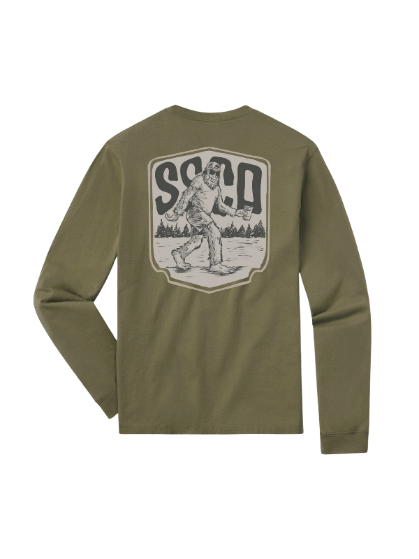 Brosquatch Long Sleeve Tee in Spanish Moss By Southern Shirt Co.