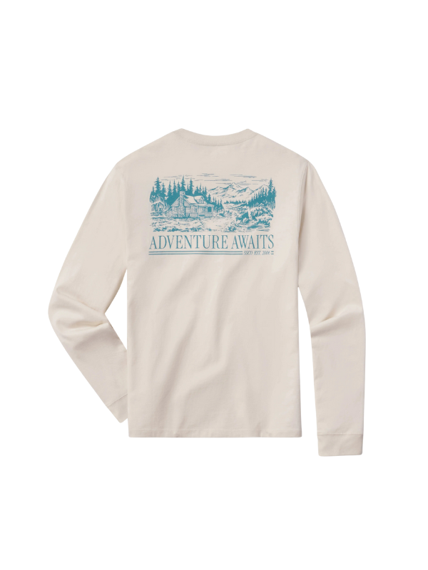 Adventure Awaits Long Sleeve Tee in Moonlight By Southern Shirt Co.