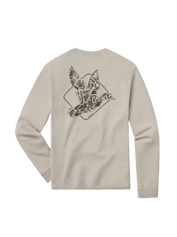 Youth Camo Flight Long Sleeve Tee in Taupe By Southern Shirt Co.
