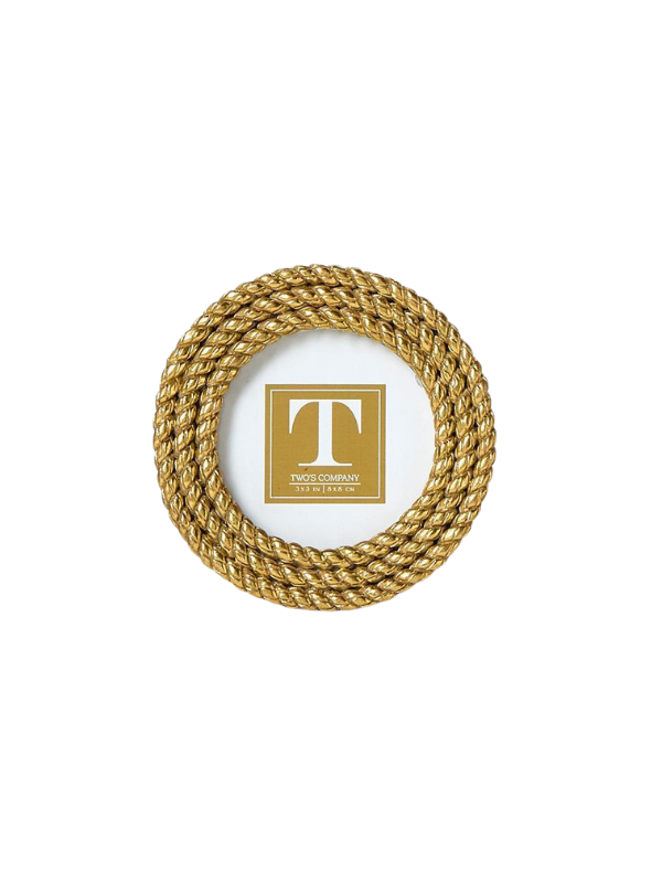 Gold Circle Triple Rope Mini Frame