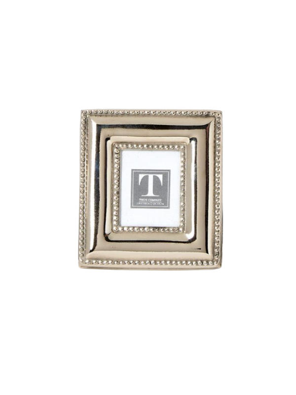 Silver Rectangle Bead Mini Frame