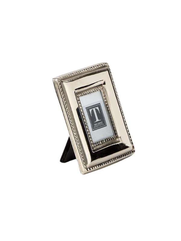 Silver Rectangle Bead Mini Frame
