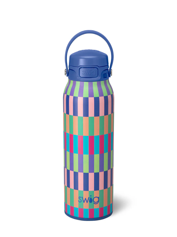 Brite Stripe EZ Fill 32oz Bottle by Swig