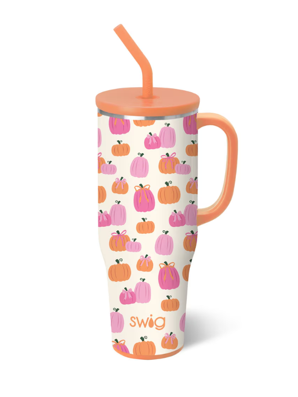 Pumpkins and Bows 40oz Mega Mug By Swig