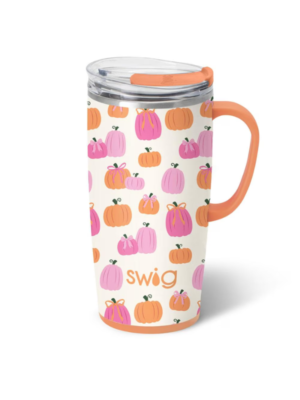 Pumpkins and Bows Travel Mug 22oz By Swig