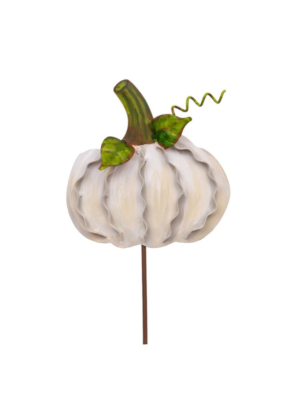 Round Ribbon Pumpkins Cream