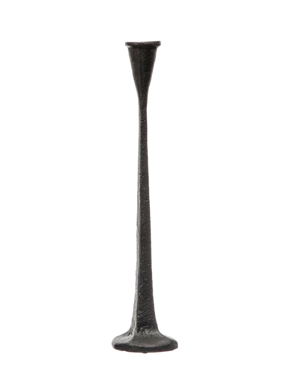 Black Cast Iron 14" Taper Candle