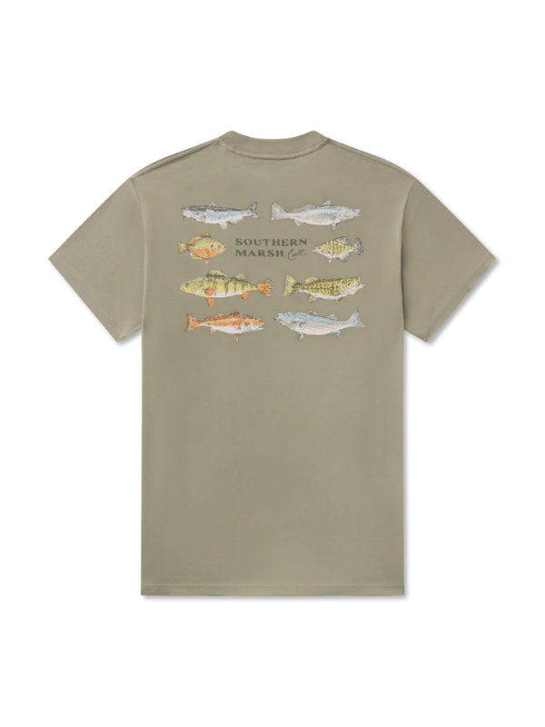 Southern Swimmers Tee in Bay Green