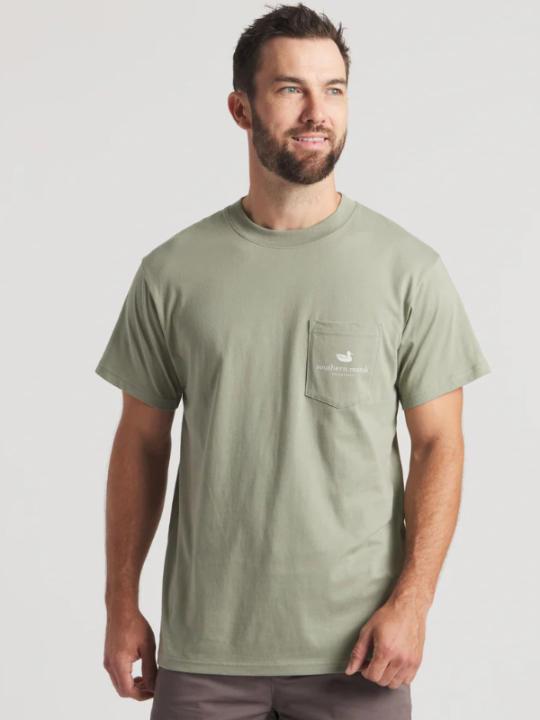 Southern Swimmers Tee in Bay Green