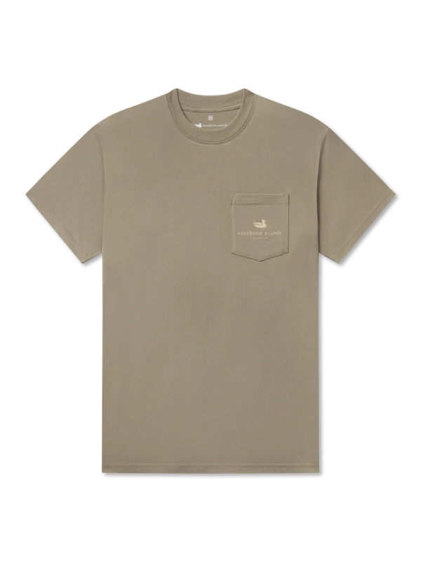 Spotted Tee in Stonewall Olive