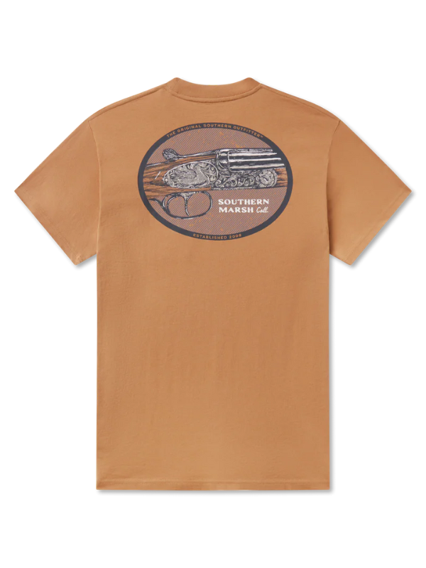 Heritage Engraved Tee in Camel
