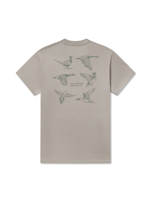 SEAWASH Tee -Field Sketches in Light Gray