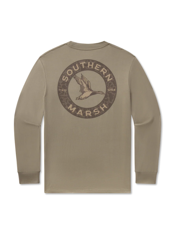 Inflight Camo Long Sleeve Tee in Stonewall Olive