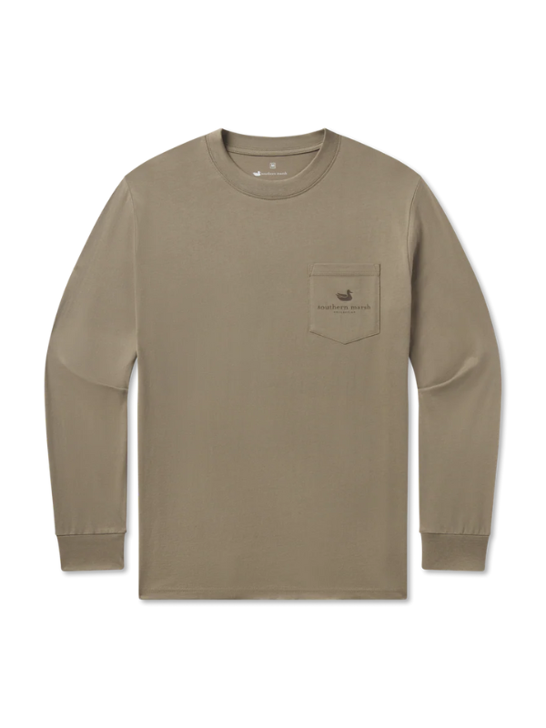 Inflight Camo Long Sleeve Tee in Stonewall Olive
