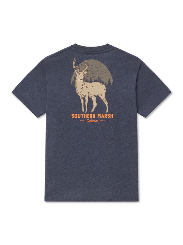 YOUTH-Eight Point Tee in Washed Lunar Navy