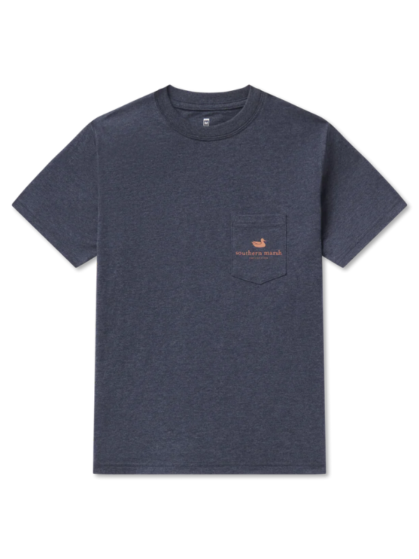 YOUTH-Eight Point Tee in Washed Lunar Navy