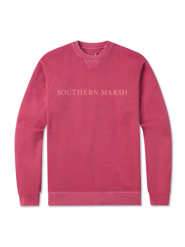 Seawash Sweatshirt in Rhubarb By Southern Marsh