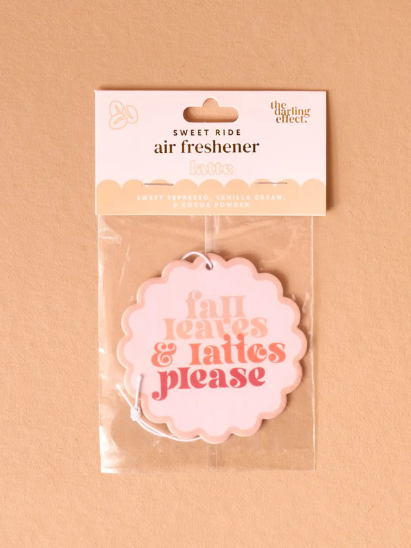 Sweet Ride Car Air Freshener-Fall Leaves & Lattes Please