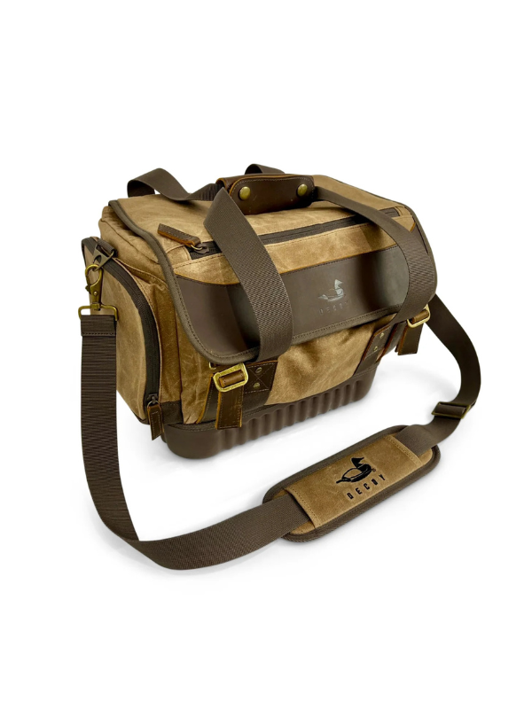 Waxed Canvas Blind Bag in Khaki