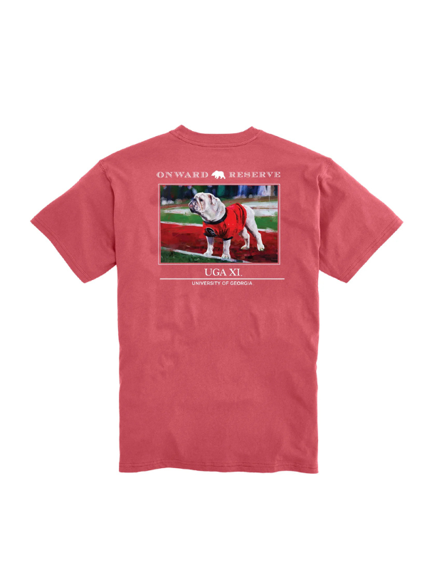 UGA XI Tee in Washed Red By Onward Reserve
