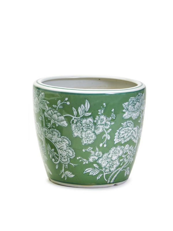 Countryside Hand-Painted Chachepot/Planter