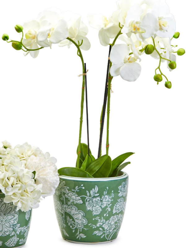 Countryside Hand-Painted Chachepot/Planter