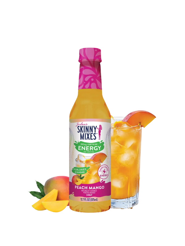 Sugar Free Peach Mango Energy Syrup - 375ml