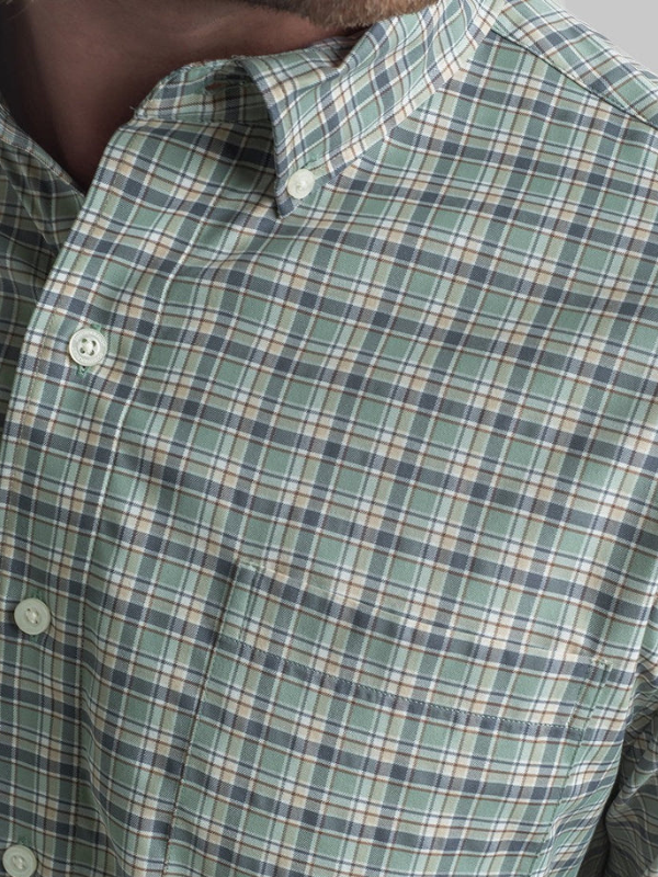 Hawthorne Plaid Long Sleeve in Mallard By Southern Shirt