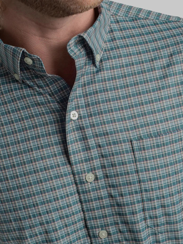 Bennett Plaid Long Sleeve in Bayou Teal By Southern Shirt
