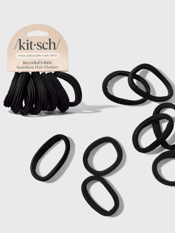 Eco-Friendly Nylon Elastics 20pc in Black By Kitsch