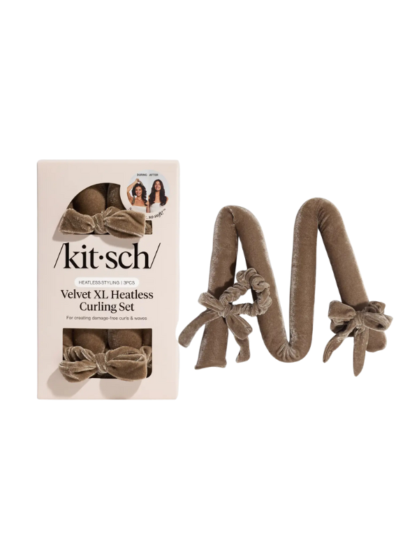 Velvet Xl Heatless Curling Set in Eucalyptus By Kitsch