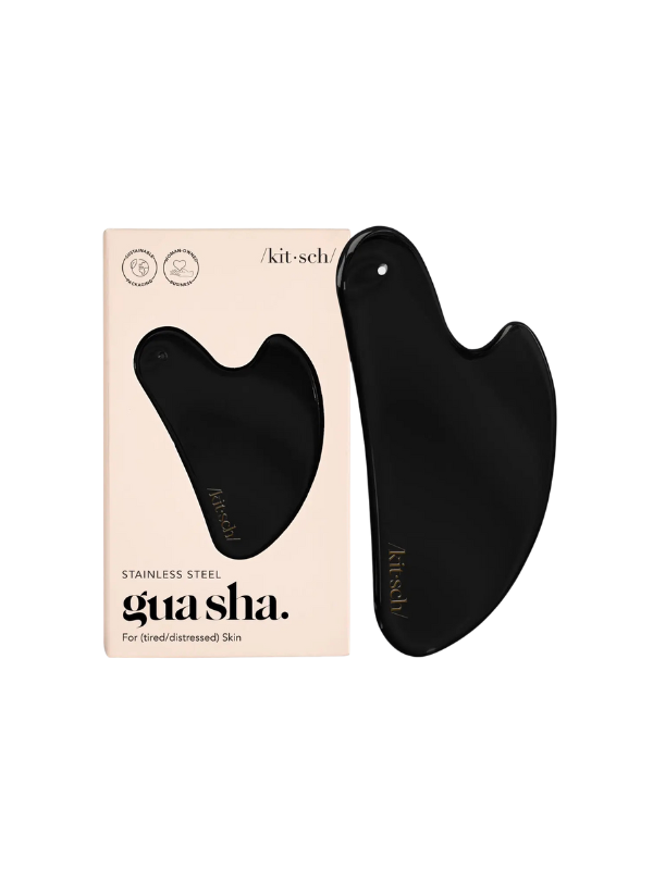 Stainless Steel Gua Sha in Matte Black Kitsch