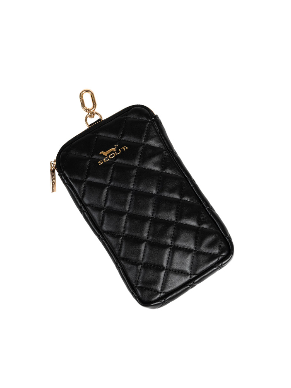 Black Quilted Call Me Maybe Phone Pouch By Scout