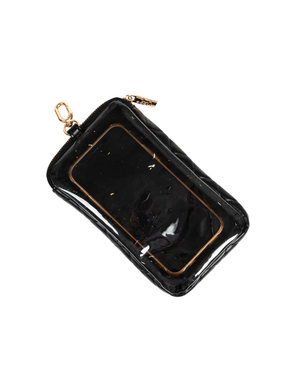 Black Quilted Call Me Maybe Phone Pouch By Scout