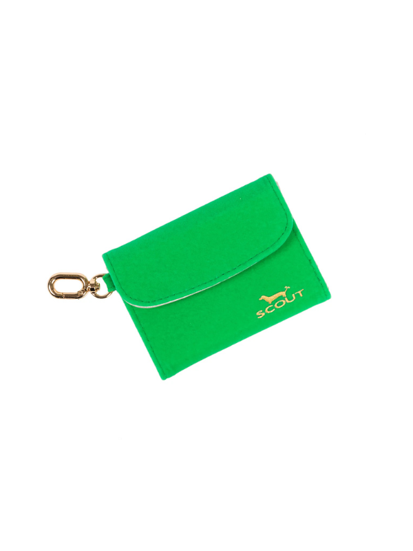 Green Velvet Street Cred Card Holder By Scout