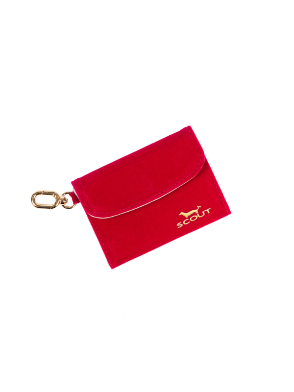 Pink Velvet Street Cred Card Holder By Scout