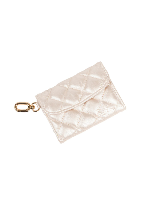 Champagne Quilted Street Cred Card Holder By Scout