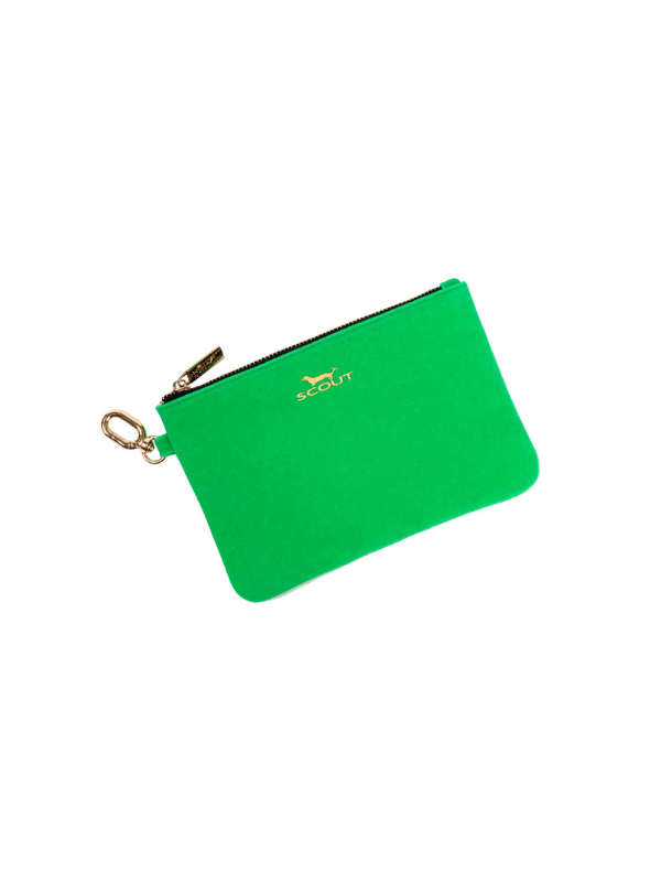 Green Velvet The Carly Pouch By Scout
