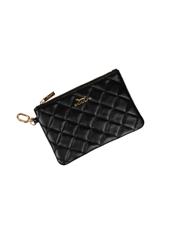 Black Quilted The Carly Pouch By Scout