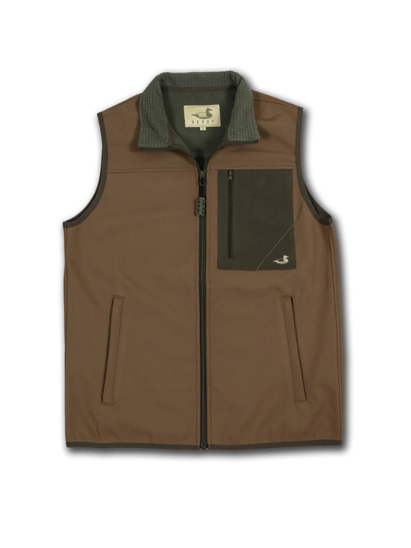 Pamlico Layering Vest in Brown By Dixie Decoy